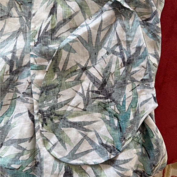 Jim Thompson Linen Boxy Midi Dress Bamboo Print. Size ?S? - Picture 9 of 16